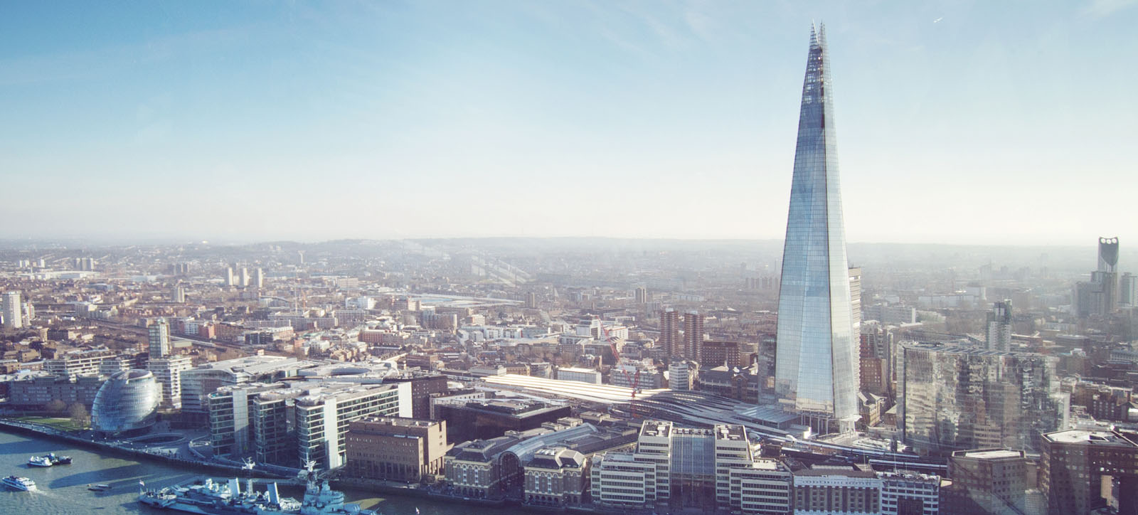 A picture of The Shard across London