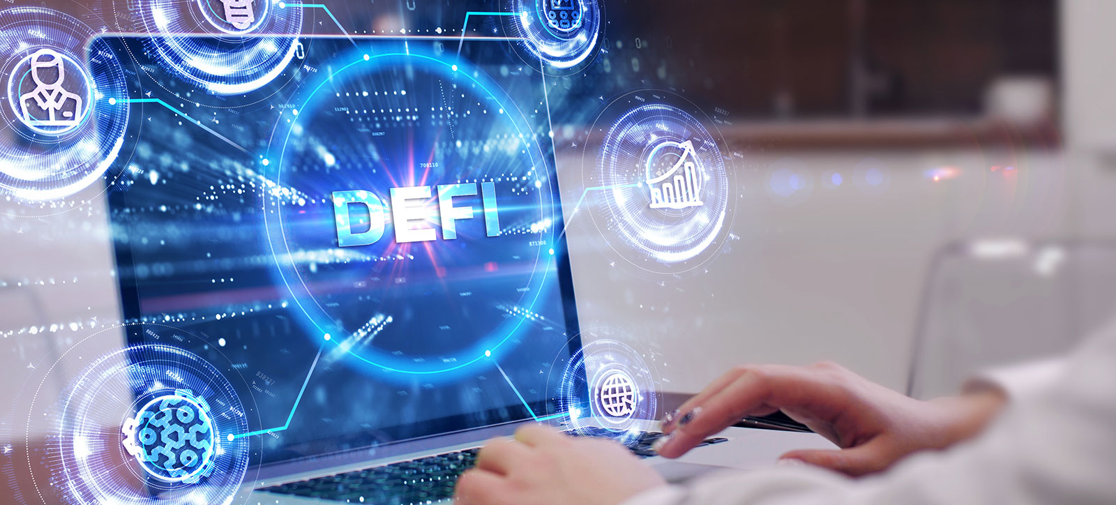Picture of a DeFi platform and its interest rate Picture of a DeFi platform and its interest rate